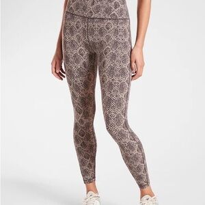 Athleta Brown Snakeskin Leggings